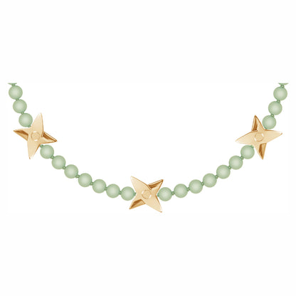 Collier shuriken vert